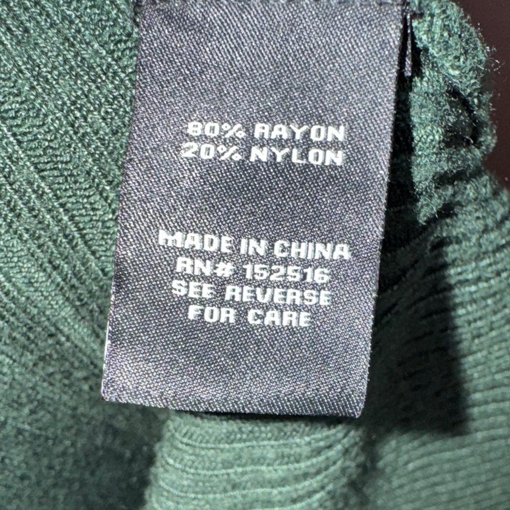 Elegant Ryan Wythe Forest Green Textured Sharkbite Sweater 4X Cozy & Warm - Picture 6 of 7
